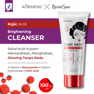 BPOM KORMESIC Kojic Acid Brightening Cleanser Gentle Sabun Cuci Muka Glowing Wajah Pemutih Facial