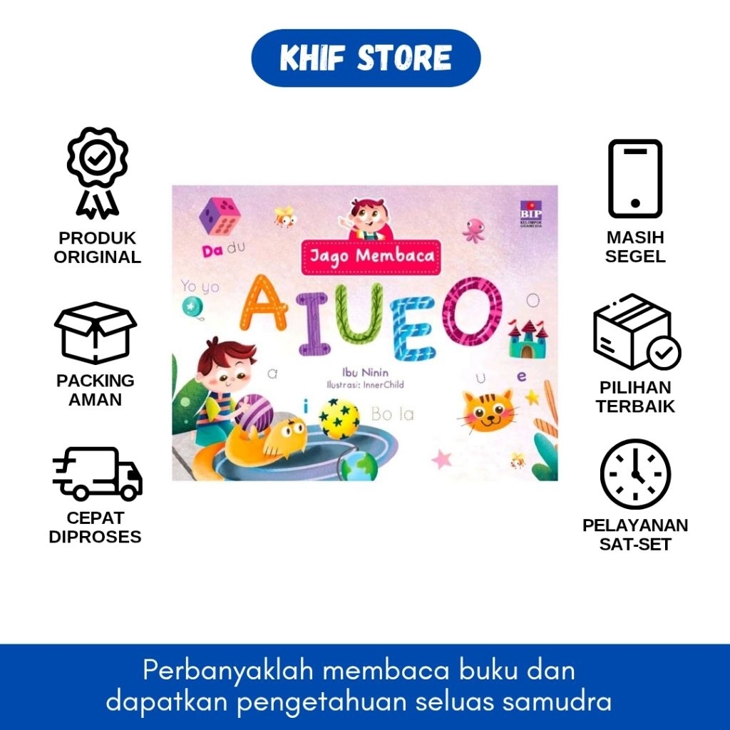 AIUEO Reading Expert Book โดย Ibu Nin