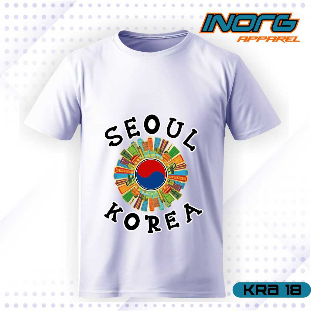 เกาหลีของที่ระลึกเสื้อยืดเกาหลี เสื้อยืด gwangju เสื้อ seoul ป้ายป้ายเกาหลีต้นฉบับ kra1 pth