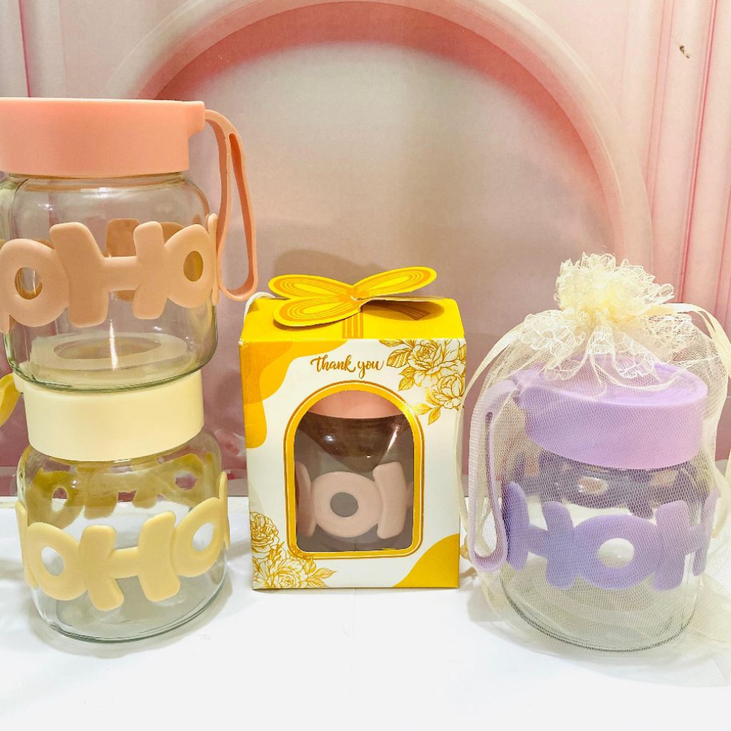 แก้วน้ําขวดแก้ว Toy Hoho ที่ไม่ซ้ํากันและสุดพิเศษ