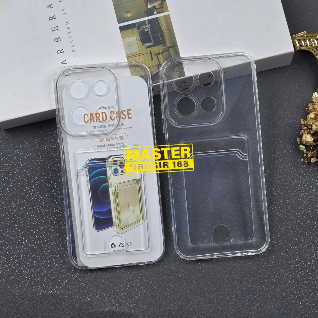 POCO M7 CASE WALLET CLEAR CARD SLOT CARD CASE สล็อตการ์ดใส POCO M7