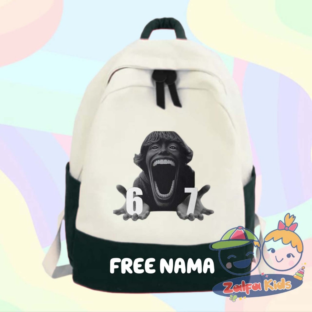 Roblox SCP 067 กระเป๋าเป้นักเรียนสําหรับเด็กพร้อมการพิมพ์ชื่อฟรี กันน้ํา