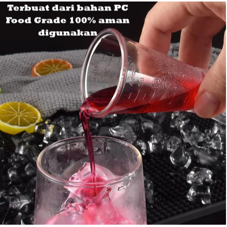 ถ้วยตวงอะคริลิคใส Jigger 20ml-40ml ถ้วยตวง Jigger