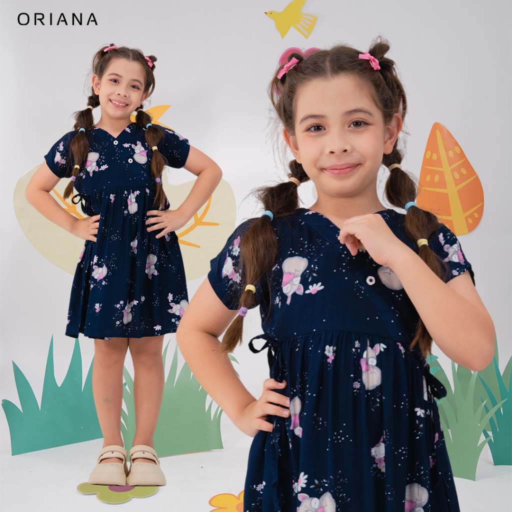 Oriana Kids Dress & Pyjamas สําหรับเด็ก 1-8 ปี | ชุดนอนเด็กผู้หญิง ชุดนอน Daster