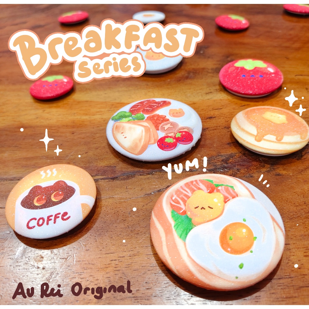 ออรีไอ | ชุดอาหารเช้า | Merch illus น่ารัก โดย au rei
