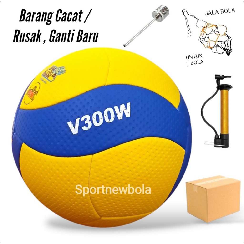 วอลเลย์บอล MIKASA V300W PRO LEAGUE ดั้งเดิมพร้อมปั๊มโบนัส วอลเลย์บอล มิคาสะ