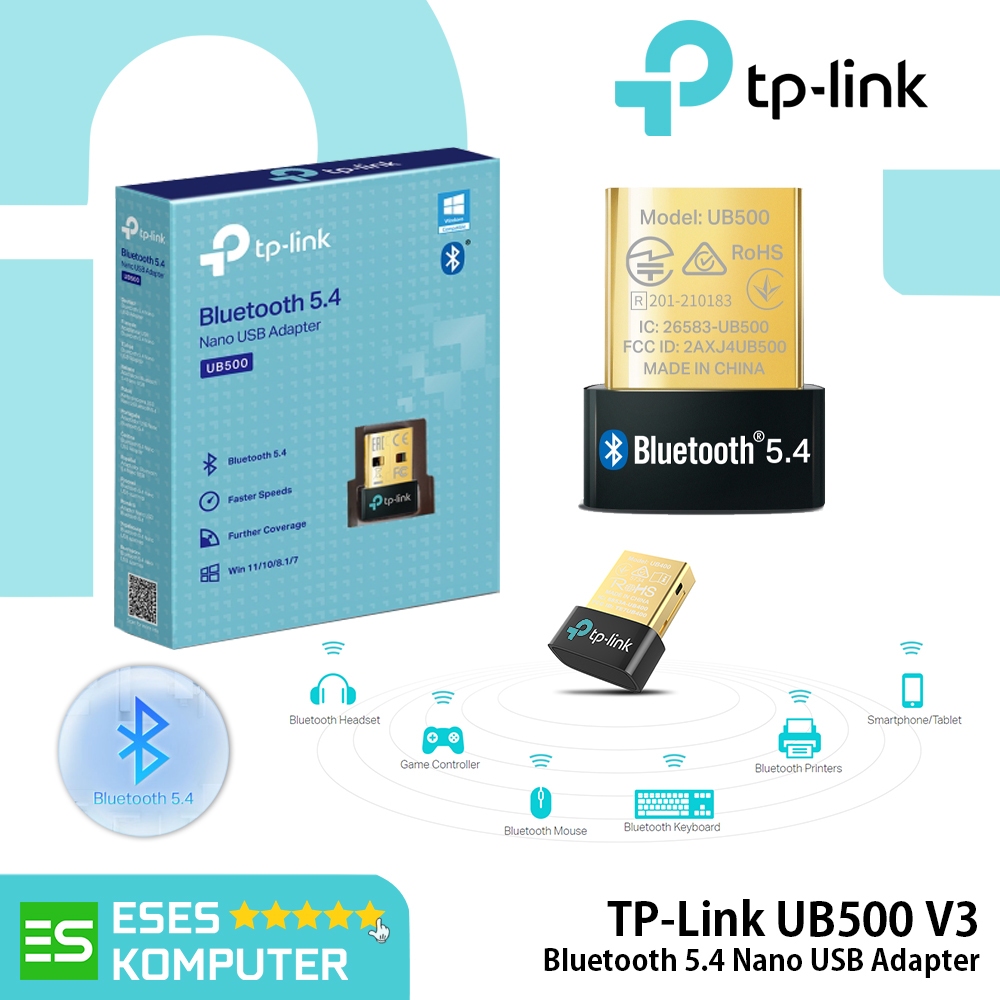 USB Bluetooth TP-Link UB500 V3 Bluetooth 5.4 Nano USB Adapter Dongle