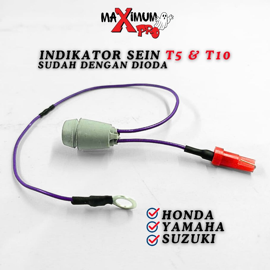 SPEEDODE LIGHT CABLE ANTI ERROR PNP SOCKET FITTING T10 & T5 SOCKET SEN LED DIOMETER ANTI ERROR