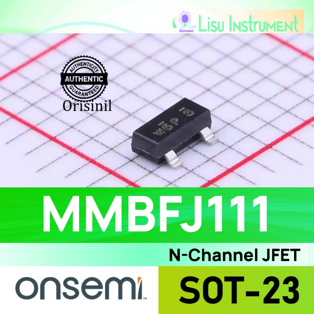 MMBFJ111 N-Channel JFET 6P 20mA@15V SOT-23 onsemi