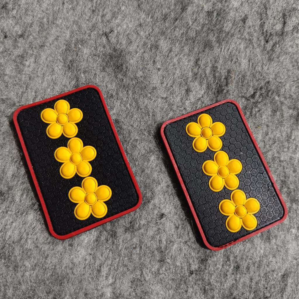 3D Police KOMPAS Rank Rubber Patch / Police KOMPAS Rank Patch / Police Rubber Patch