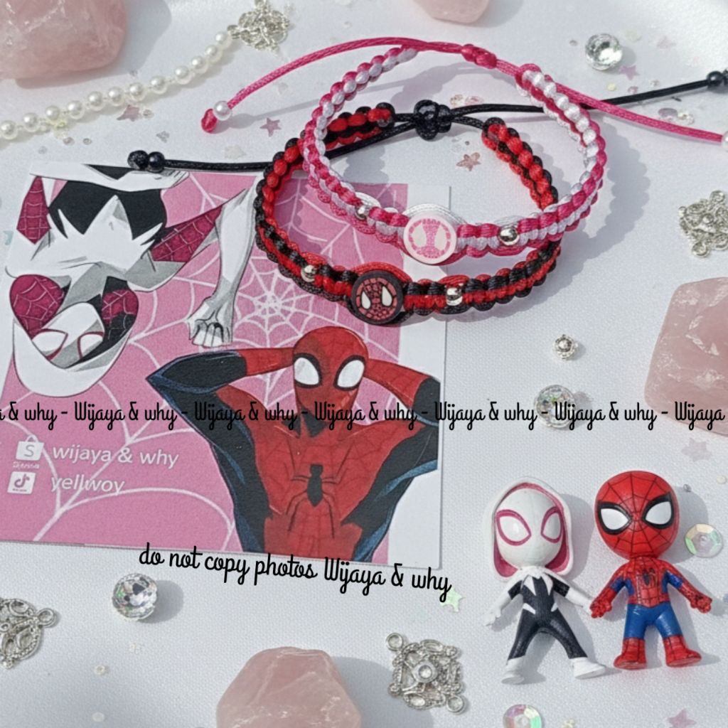 ใหม่ SPIDERMAN MILES MORALES COUPLE BRACELET - SPIDERMAN COUPLE BRACELET