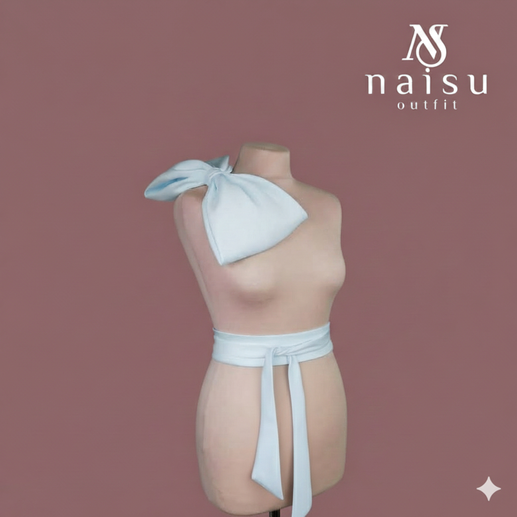 เข็มขัดผู้หญิง set bow เข็มขัดผู้หญิง plus ริบบิ้น -NS84