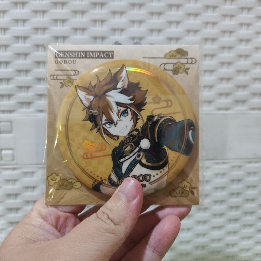 สินค้าอย่างเป็นทางการ Genshin Impact Gorou Badge Inazuma Geo