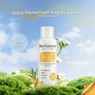 Hair Cream Krim Perawatan Rambut Alami Anti Rontok Melembutkan Rambut Kering dengan Minyak Argan & Vitamin E