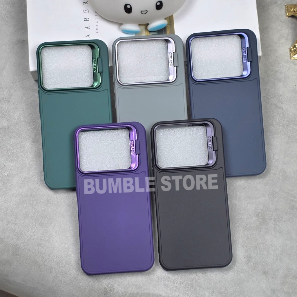 เคส Xiaomi 15T เคส Xiaomi 15T Pro Macaron Stand เคสกล้อง Flannel Standing - Bumble