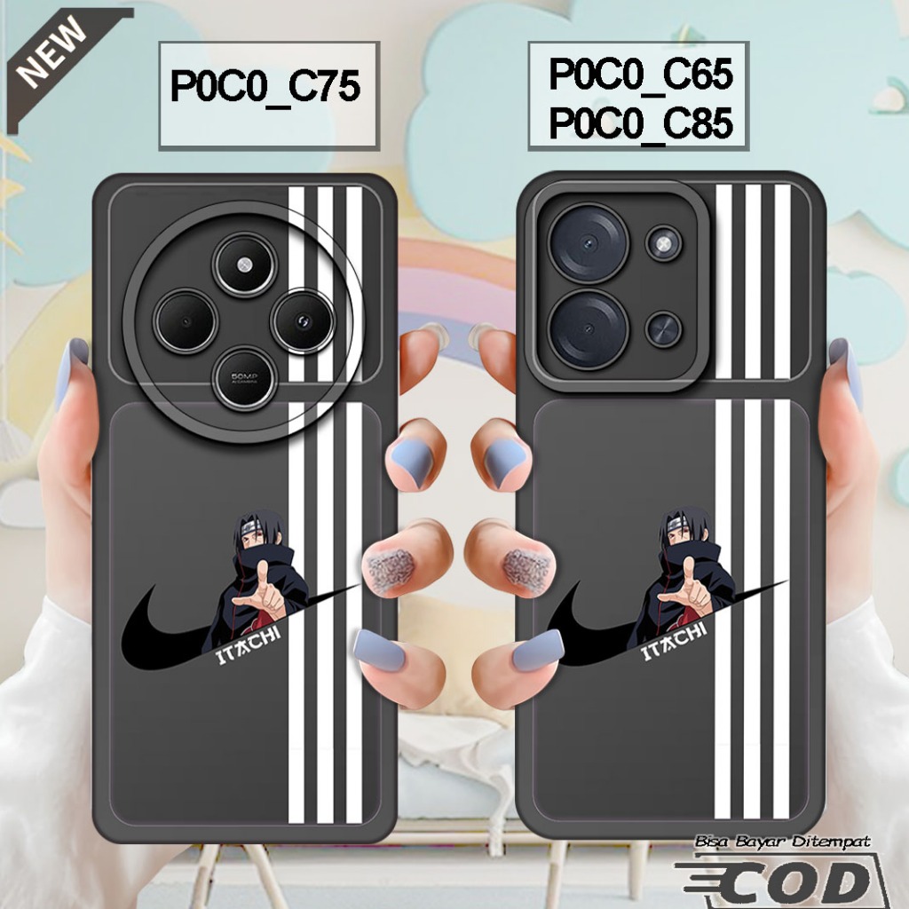 เคส Xiaomi POCO C85 2025 - เคส POCO C75 2024 - POCO C65 2023 _เคสซิลิโคนสีดําใสเย็น