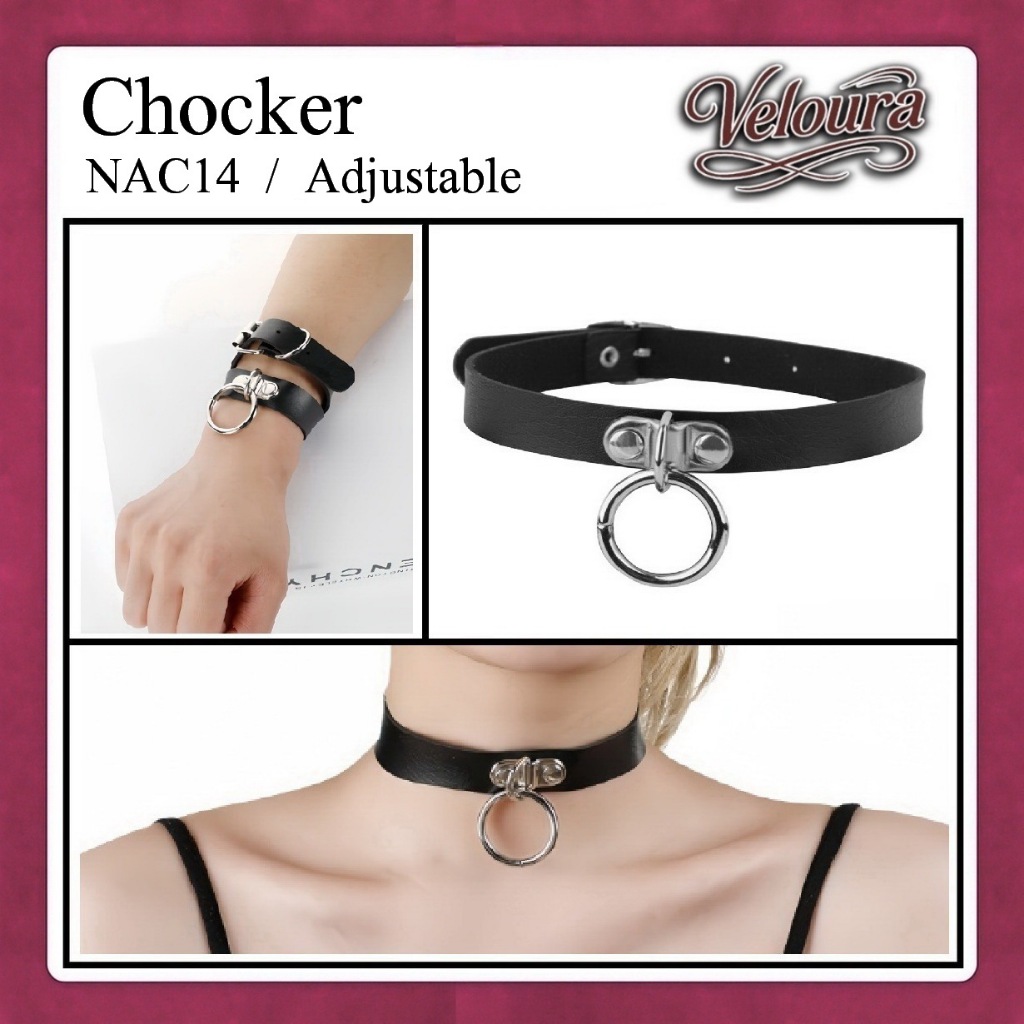 สร้อยคอเครื่องประดับแฟชั่น Veloura Chocker - NAC14