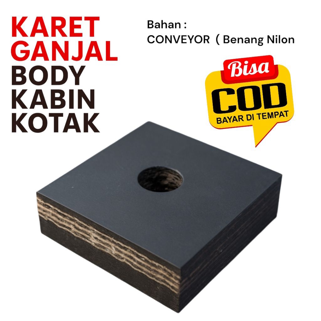 ยาง Cabin / Body Block / L300, Truck & Pick Up Bed – Strong, หนา, Anti-Break – ขนาดสมบูรณ์ 6x6, 7x7,