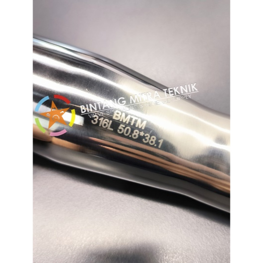 REDUCER / OVERSOCK SANITARY LONG SS316L 2" x 1 1/2" (50.8 x 38.1 MM)