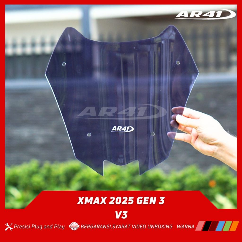 ที่บังแดดกระจกหน้ารถมอเตอร์ไซค์ | Yamaha XMAX NEW เชื่อมต่อ GEN 3 2025 | V3 AR41