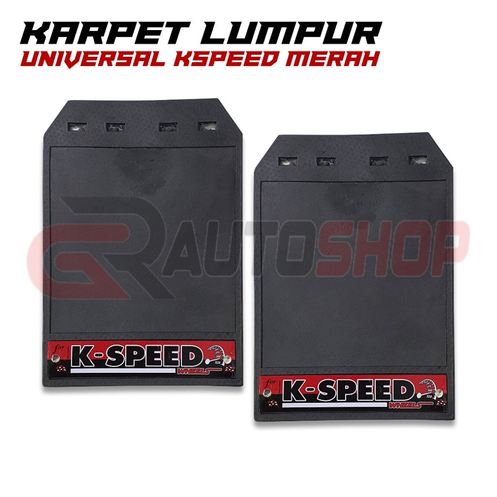 MERAH KSPEED UNIVERSAL MUDGUARD สีแดง