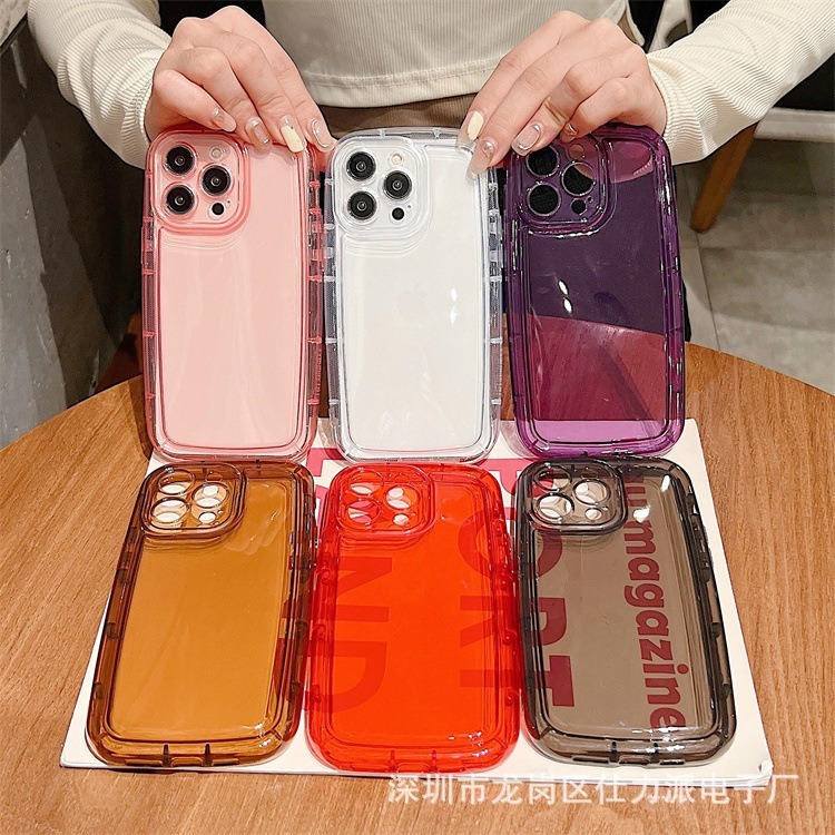 HP Clear Pluffy Case OPPO A1K A16 A16K A17 A9 A54 A58 A78 ซิลิโคนเคลือบเงา Softcase เคสโทรศัพท์ TPU0