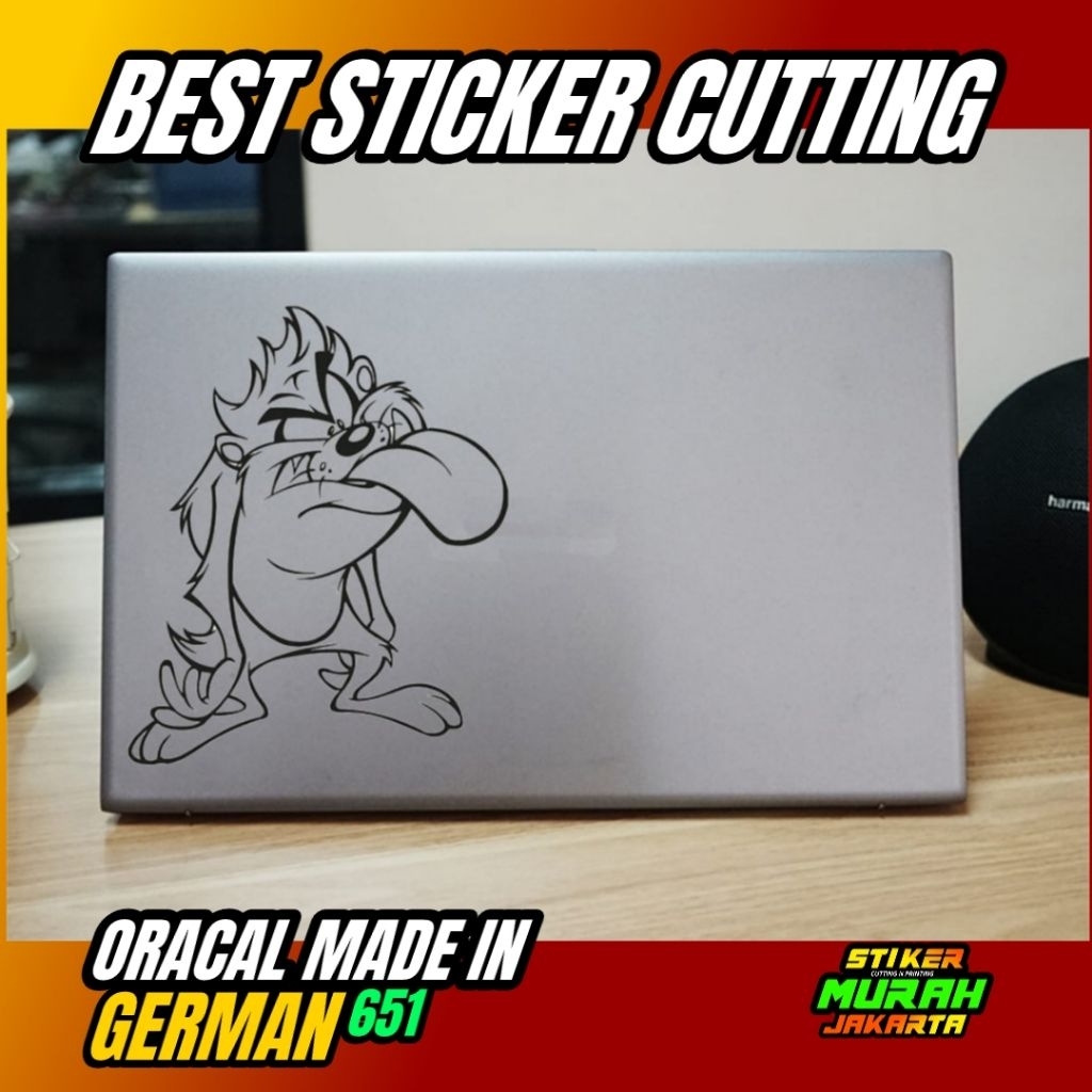 TAZ MANIA 4 สติ๊กเกอร์ตัดโลโก้พวงมาลัยแบบกําหนดเอง