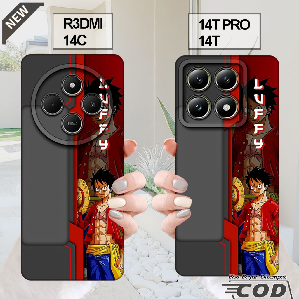 เคส XIAOMI REDMI 14C - เคส XIAOMI 14T - เคส XIAOMI 14T PRO _ปลอกซิลิโคนยืดหยุ่นใสสีดํา