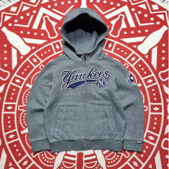 MLB Yankees big logo Kids Zip Hoodie