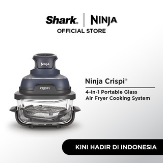 Ninja Crispi® 4-in-1 Portable Glass Air Fryer Cooking System, Cyberspace Grey
