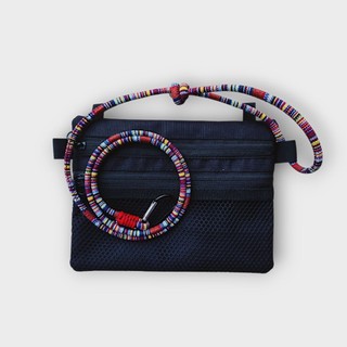 Tas Slempang Mini Tali tenun Tas hp pria wanita sacoche bag