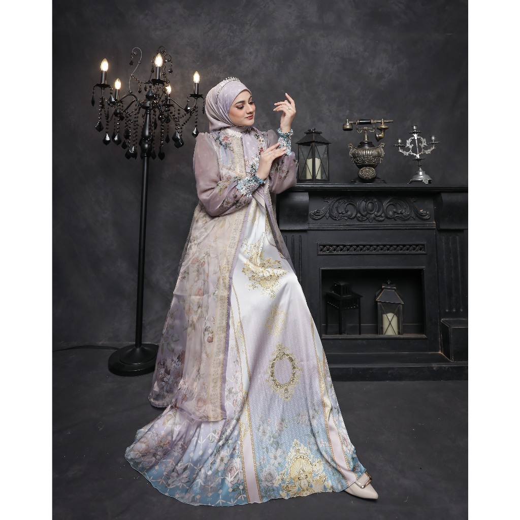 Elfa Fashion_Zevia Series Gamis Ceruty Digital Printing