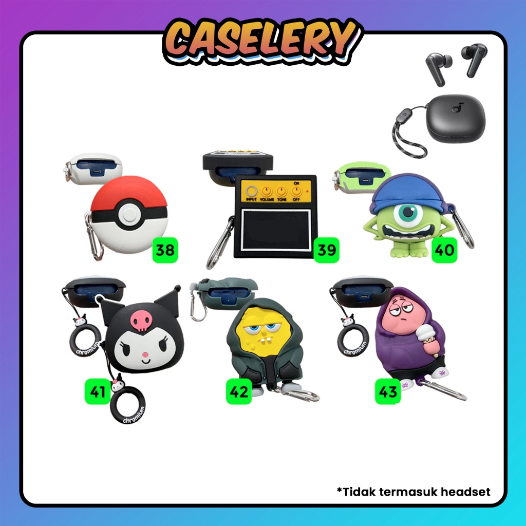 [NC-S] เคส Anker Soundcore R50i NC S Character Silicone Soft คุณภาพระดับพรีเมียม GB1