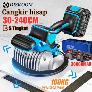 Diskoom Alat Pasang Keramik Cangkir Hisap Vibrator Lantai Otomatis yang Dapat Disesuaikan Perataan