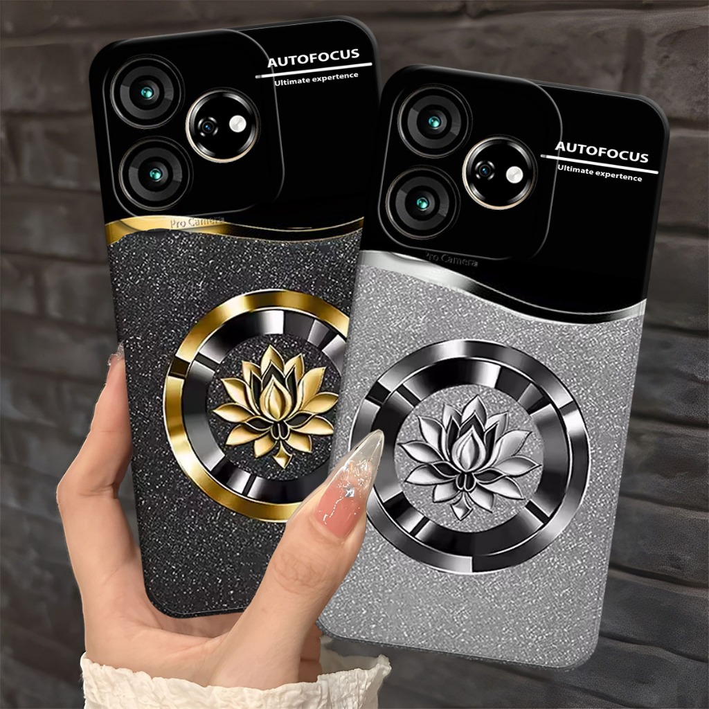 (FA-01) ZTE V50 DESIGN V60 DESIGN V70 DESIGN Softcase Procamera Silicon Case with smd leaf motif Sil