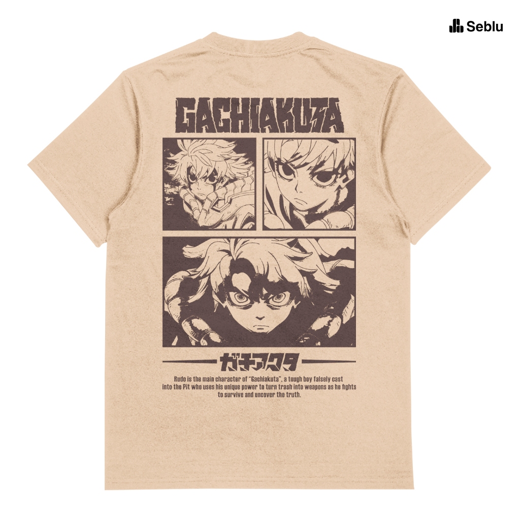 Seblu - เสื้อยืดอนิเมะ Gachiakuta Rudo Surebrec Regular Fit Unisex – เสื้อยืด Gachiakuta | หวีฝ้าย 2