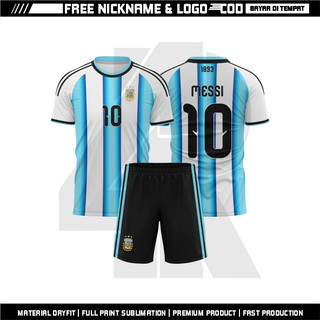 Jersey Timnas Argentina 2026 Terbaru Gratis Pasang Nama Dan Nomor Full Printing - Sport