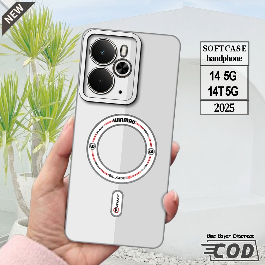 Silicone Realme 14 5G 2025 และ Case Realme 14T 5G 2025 _เคส ยืดหยุ่นสีดําใสยืดหยุ่น