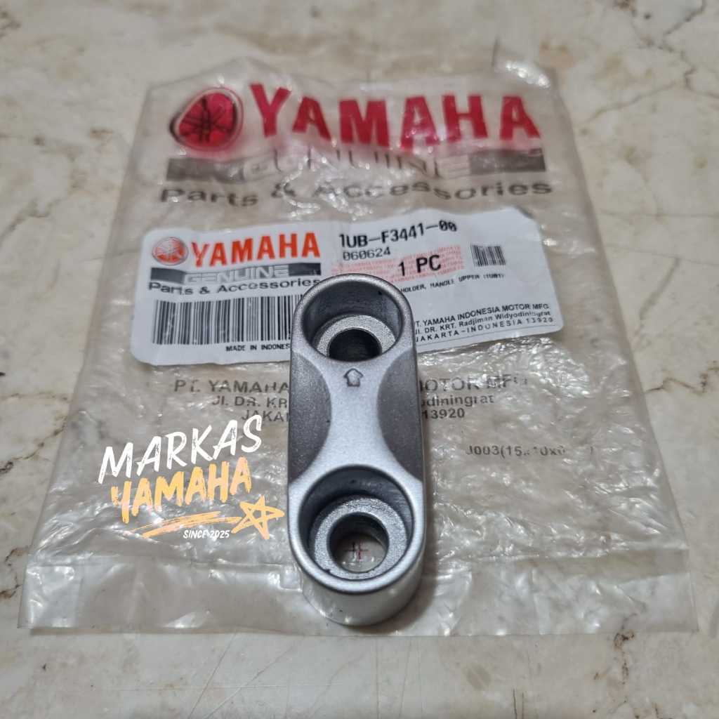 Original Fino Xride พวงมาลัย Clamp Raiser 1UB-F3441-00 Original Yamaha Fino Upper Handlebar Raiser