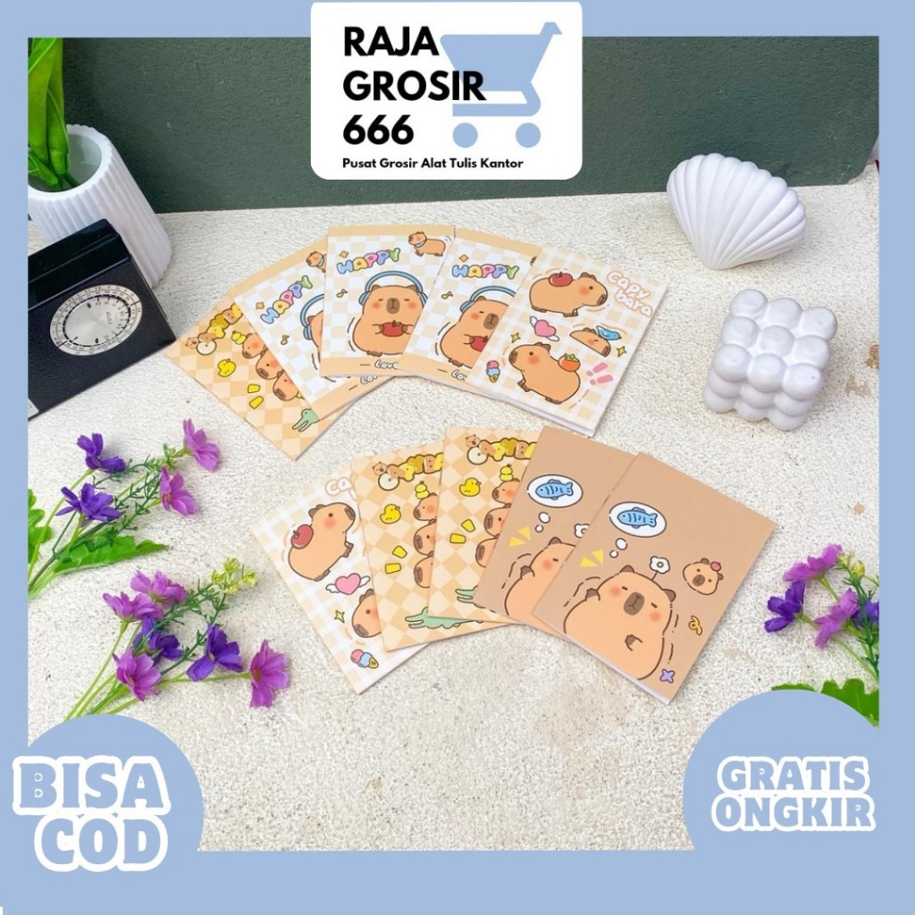 A7 มาตรฐาน CAPYBARA BOOK BK-211 NOTE BOOK CUTE DIARY BOOK GOOD OFFICE STATIONERY
