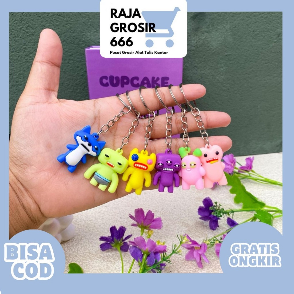 GANTUNGAN AFFORDABLE FUGGLER SMALL MINI RUBBER KEYRING GK-2145|