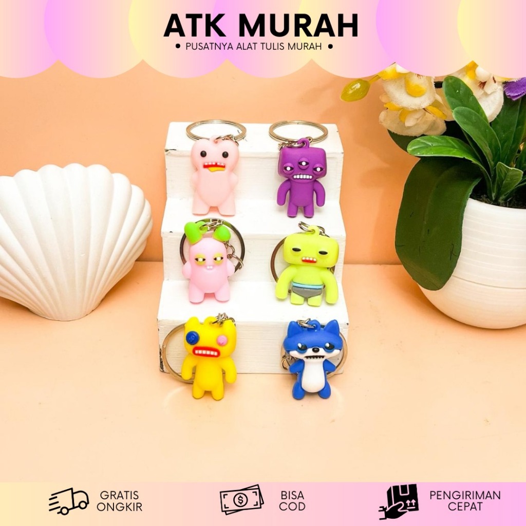 GANTUNGAN AFFORDABLE FUGGLER SMALL MINI RUBBER KEYRING GK-2145|
