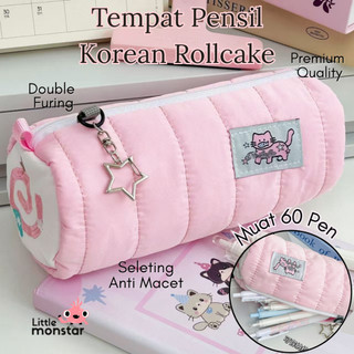 Tempat Pensil Aesthetic Korean Style Kotak Pensil Sekolah Kapasitas Besar Muat 60pen + FREE GANCI