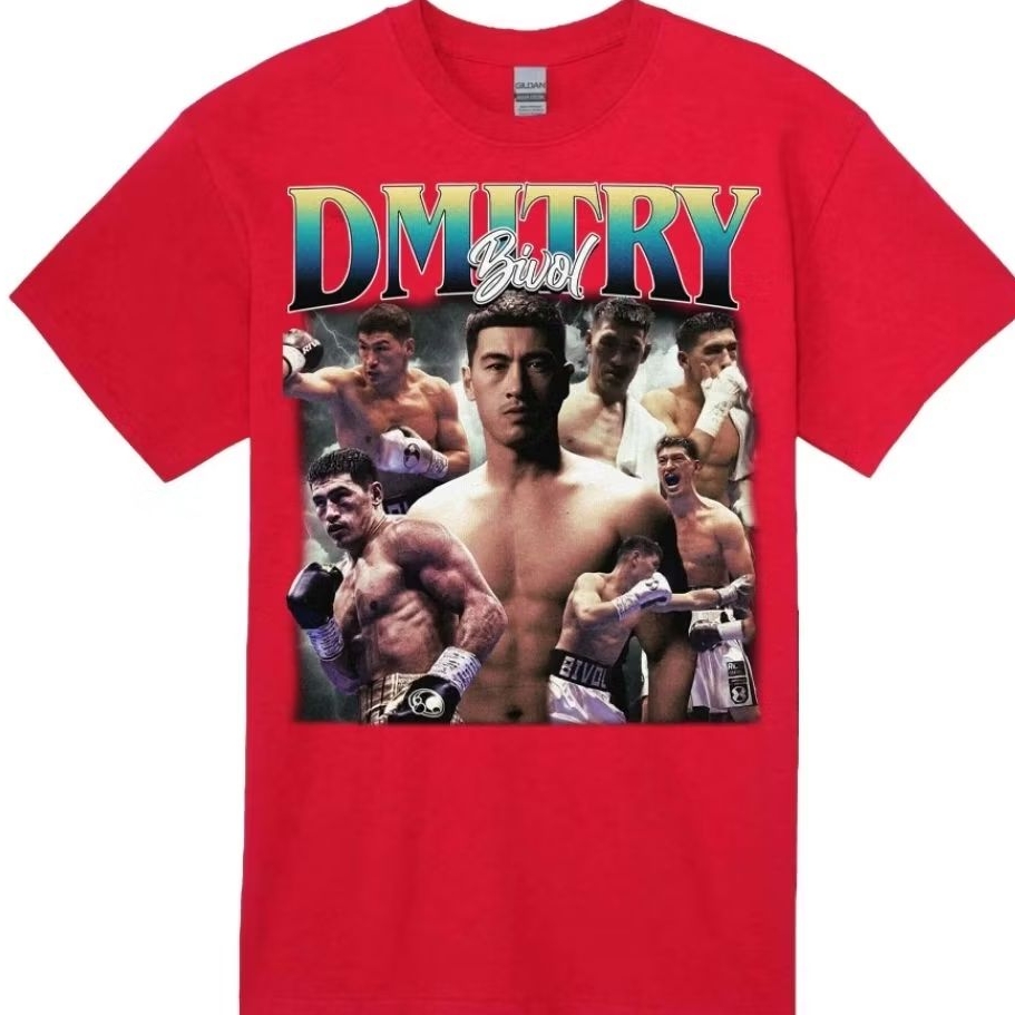 เสื้อยืดโอเวอร์ไซส์ Dmithry Bivol | ผ้าฝ้าย 24s ในตัว | ล้างวินเทจ