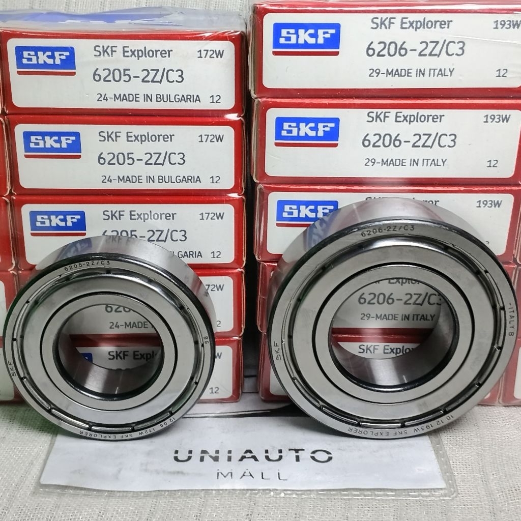 BEARING 6205 6206 2Z/C3 SKF IRON CAP ITALY MOTOR รถ ELECTRONIC