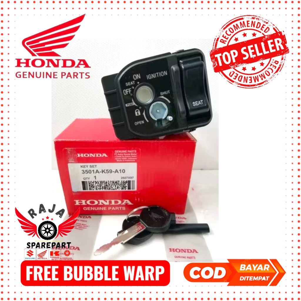 HONDA VARIO LED CONTACT KEY SET CODE K59