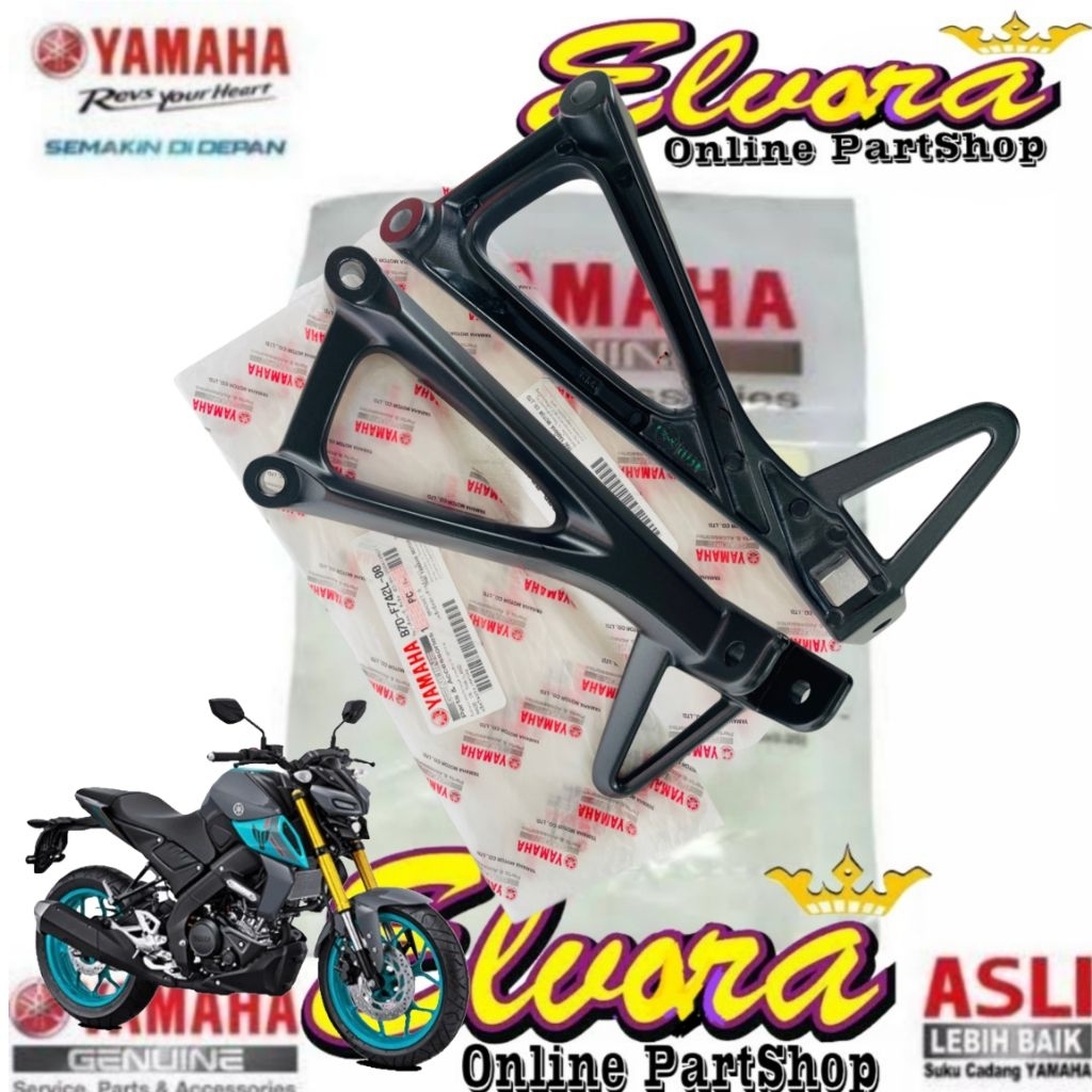 ด้านหลังขวาและซ้ายเท้าสําหรับ Yamaha MT15 Original B7D-F741L-00 B7D-F742L-00