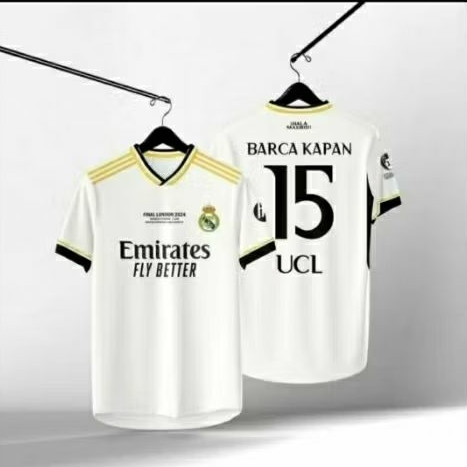 JERSEY RMADRID BARCA KAPAN UCL15 ชื่อและหมายเลขด้านหลังฟรี