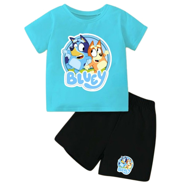 ชุดเด็กชายและเด็กหญิง Bluey Bingo - ชุดเด็ก Bluey และ Bingo 2-10 ปี