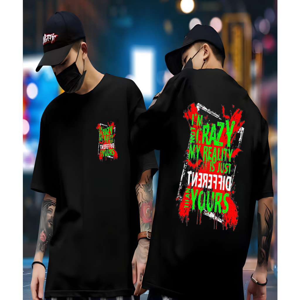 เสื้อยืด SJ_FASHION91 DISTRO X DIFFERENT เสื้อยืด/ผู้ชายและผู้หญิง/เสื้อยืดพรีเมี่ยม/SINGLE เสื้อยืด